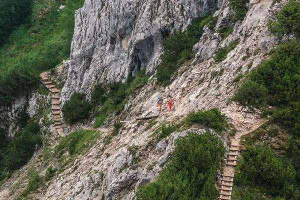 Hiking trail in the mountains