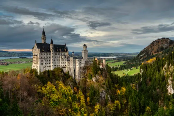 Neuschwanstein Castle as a place of interest near Garmisch-Partenkirchen.