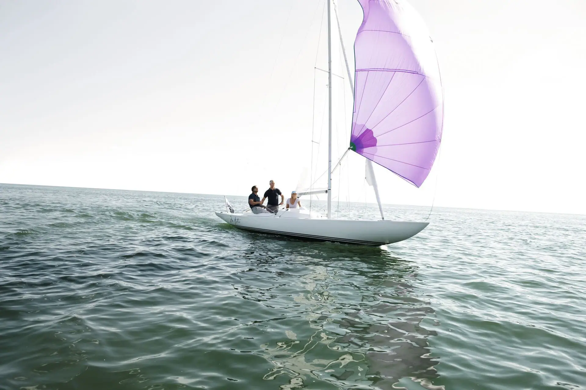 Sailing A group of people on a sailing boat.