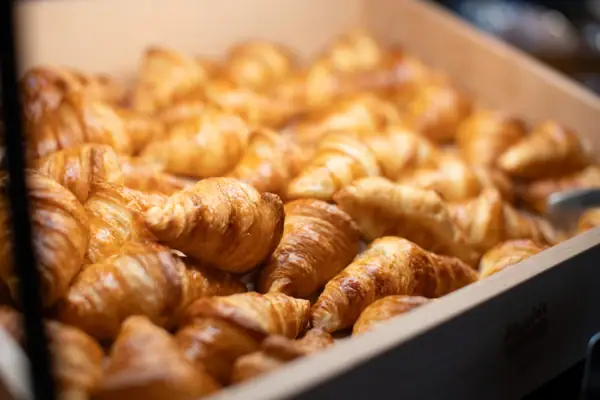 A box of croissants.