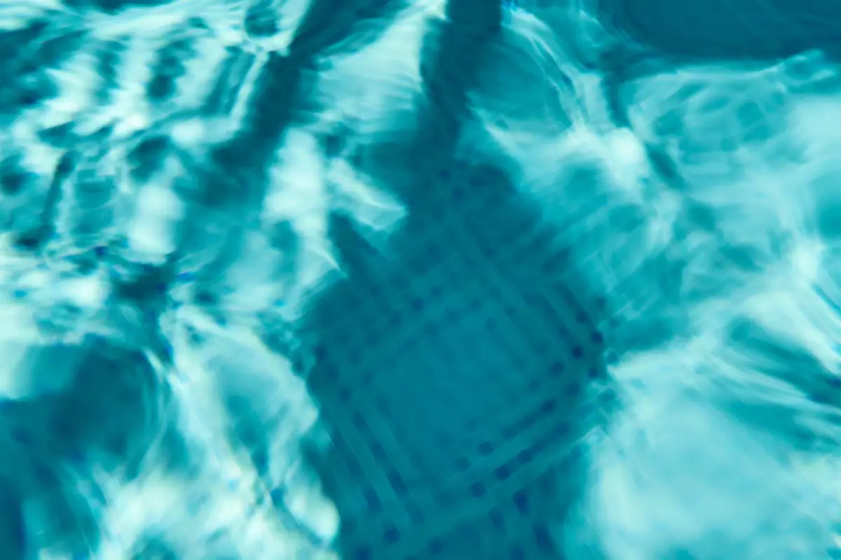 Close-up of water in shades of blue and turquoise