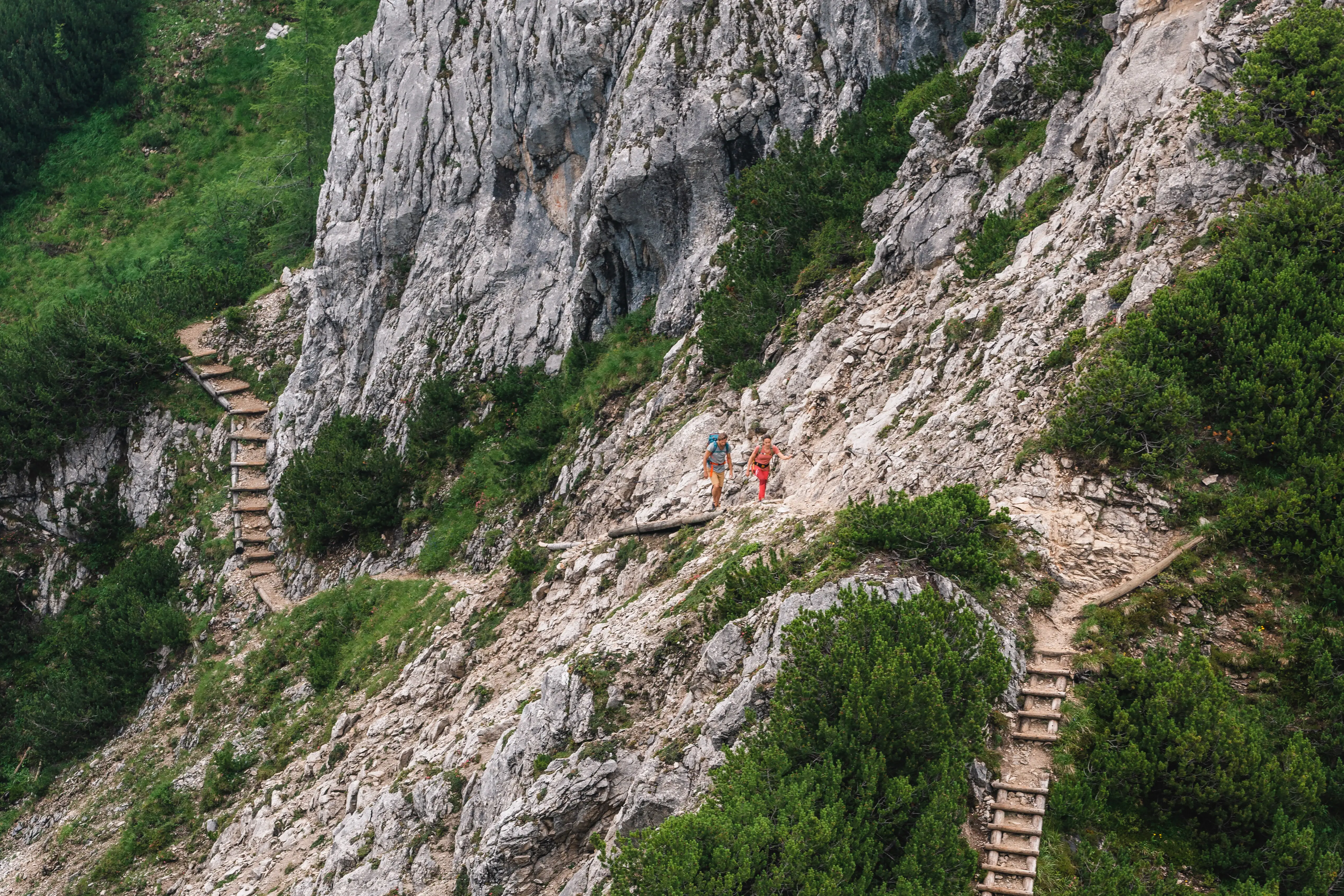 Hiking trail in the mountains