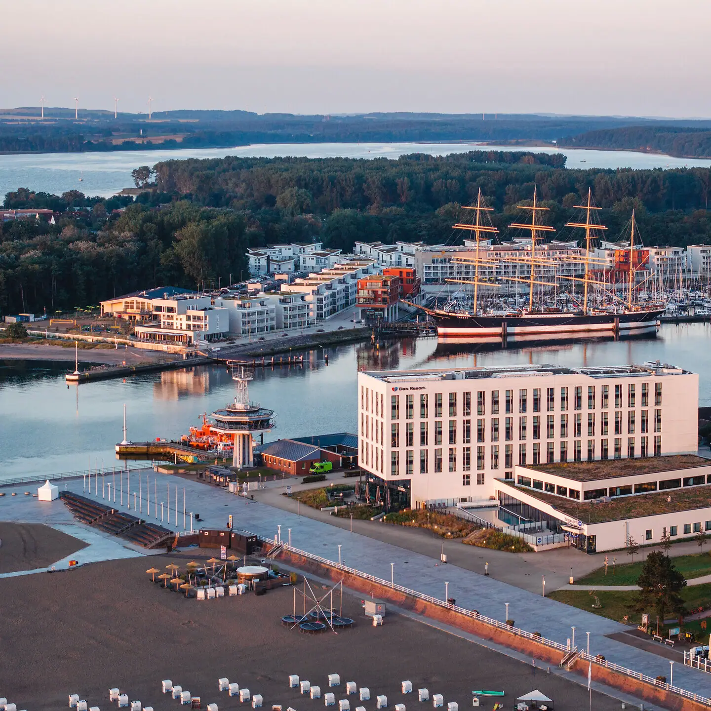 City with boats and buildings on the water.