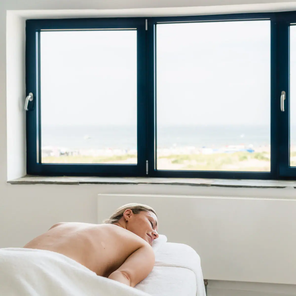 Massage Woman lying on a massage table