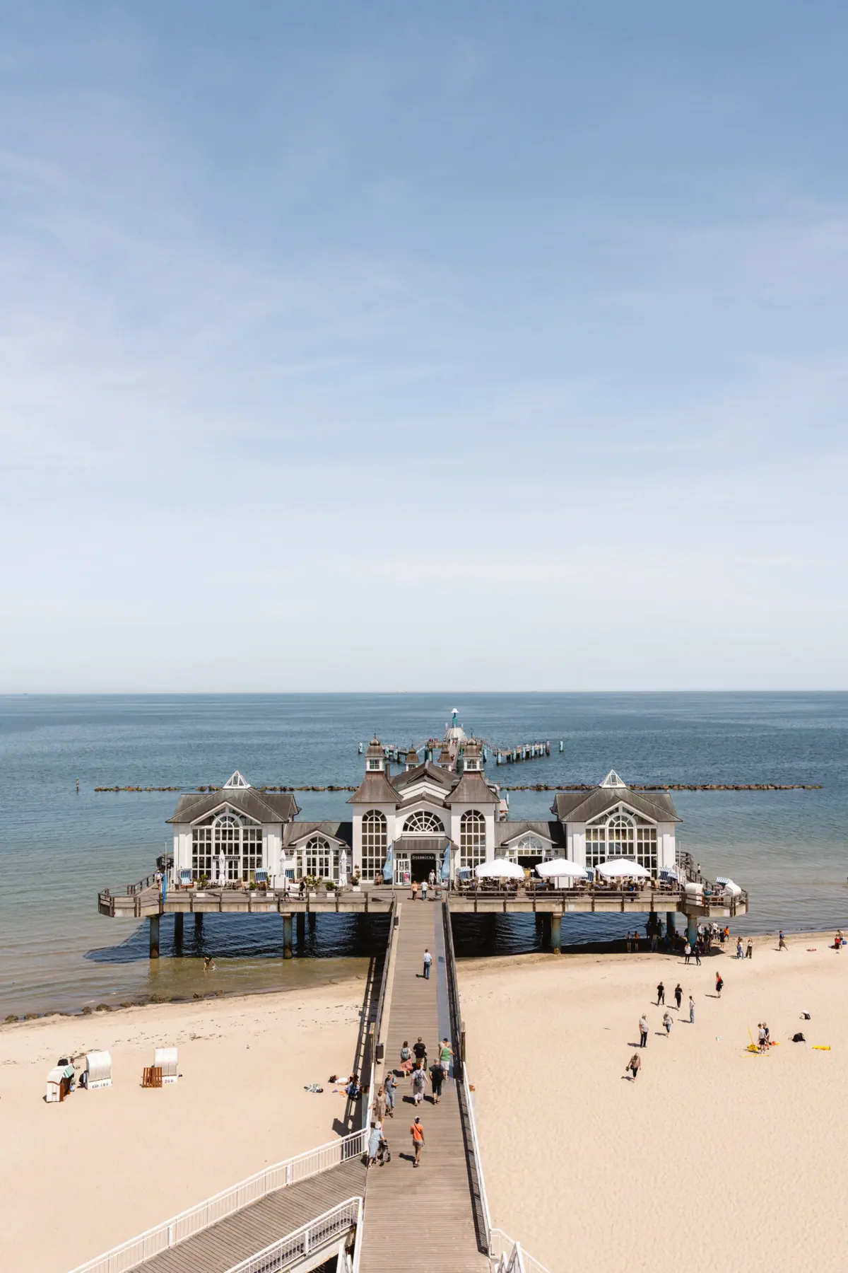 The Sellin pier on Rügen’s Baltic Sea beach.